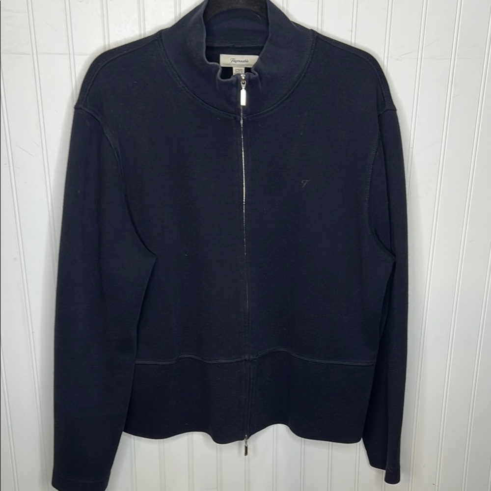 Faconnable Zip Up Sweater Size Extra Large